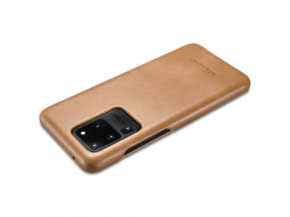 Kožené knížkové pouzdro Samsung Galaxy S20 Ultra khaki (RS992008-GG)