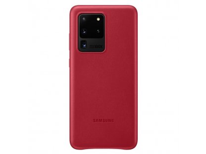 Kožené pouzdro pro Galaxy S20 Ultra červené (EU Blister)