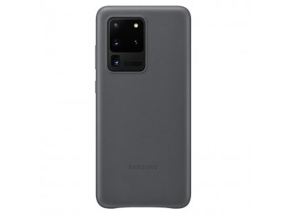 Kožený kryt pro Samsung Galaxy S20 Ultra šedé (EF-VG988LJE)