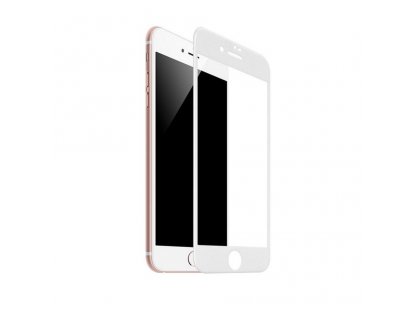 Křemenné tvrzenésklo FLASH FULL GLUE HD pro iPhone 7 / 8 G1 bílé