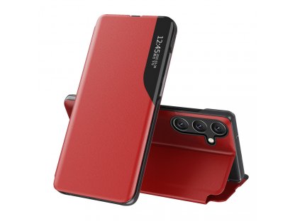 Knížkové pouzdro Eco Leather View Case pro Samsung Galaxy A54 5G s odklápěcím stojánkem červený