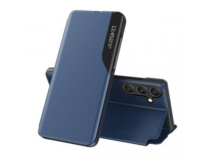 Knížkové pouzdro Eco Leather View Case pro Samsung Galaxy A54 5G s vyklápěcím stojánkem modré