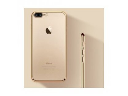 Kryt na iPhone 6 zlatý/průhledný