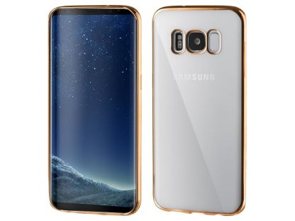 Kryt na Samsung Galaxy S8 - zlatý/průhledný