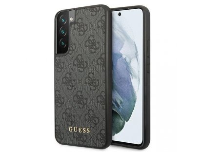 Kryt Guess pro Samsung Galaxy S22+ - šedý 4G Metal Gold Logo