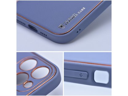 LEATHER Case for IPHONE 15 PRO MAX blue