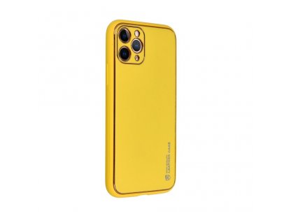 LEATHER Case for IPHONE 15 PRO yellow