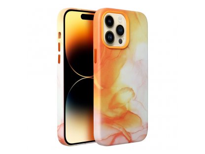 Leather Mag Cover for IPHONE 11 PRO orange splash