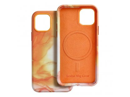 Leather Mag Cover for IPHONE 11 PRO orange splash