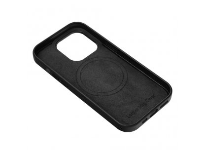 Leather Mag Cover for IPHONE 14 PLUS black