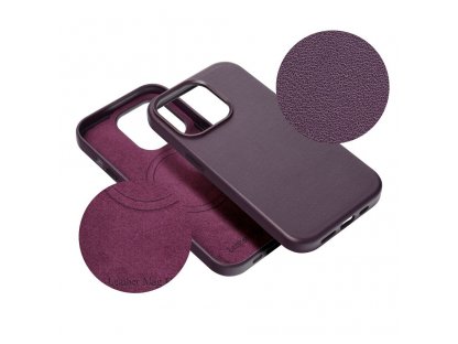 Leather Mag Cover for IPHONE 14 PLUS dark violet