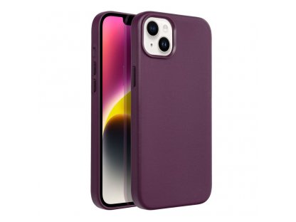 Leather Mag Cover for IPHONE 14 PLUS dark violet