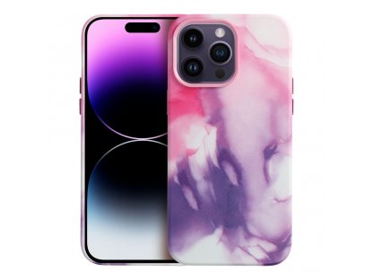 Leather Mag Cover for IPHONE 14 PLUS purple splash