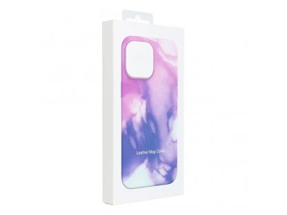 Leather Mag Cover for IPHONE 14 PLUS purple splash