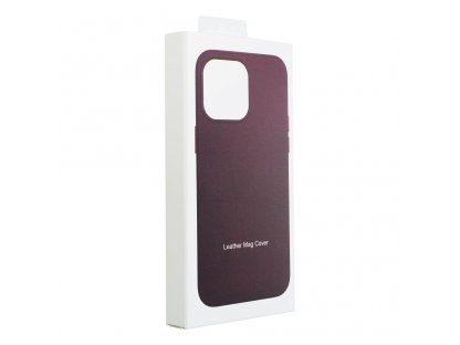 Leather Mag Cover for IPHONE 14 PRO dark violet