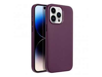 Leather Mag Cover for IPHONE 14 PRO MAX dark violet