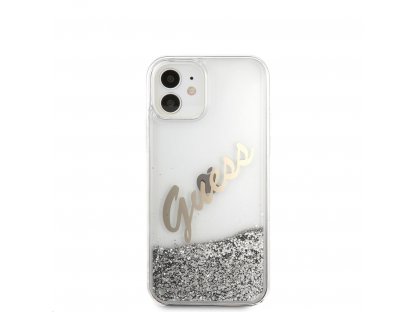 Liquid Glitter Vintage Kryt pro iPhone 12 mini 5.4 Silver