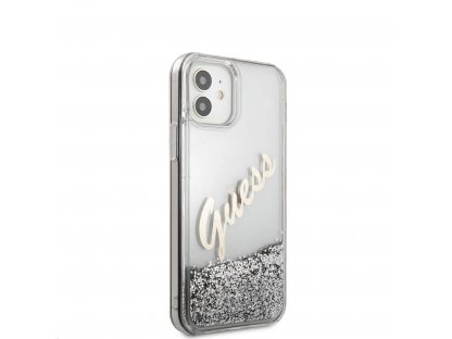 Liquid Glitter Vintage Kryt pro iPhone 12 mini 5.4 Silver