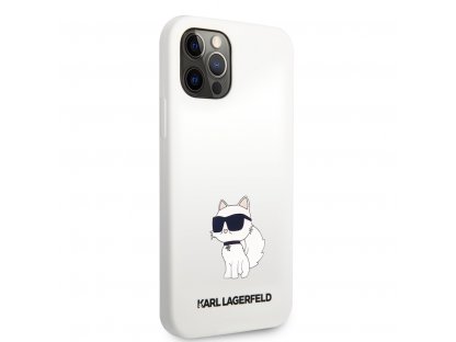 Liquid Silicone Choupette NFT Zadní Kryt pro iPhone 12/12 Pro - bílé