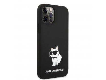 Liquid Silicone Choupette NFT Zadní Kryt pro iPhone 12/12 Pro - černé