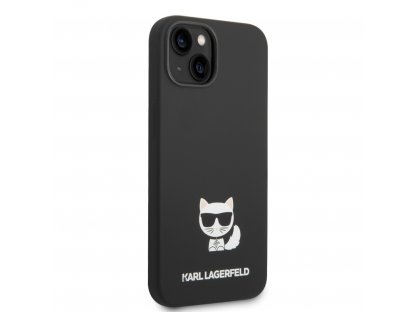 Liquid Silicone Choupette Zadní Kryt pro iPhone 14 - černé