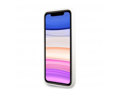 Liquid Silicone Ikonik NFT Zadní Kryt pro iPhone 11 - bílé