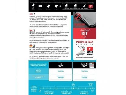 Lite Glass Sam A3 A300 tvrzené sklo Lite