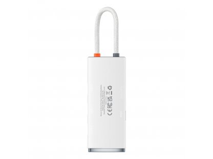 Lite Series adaptér HUB USB Type C - HDMI / 4x USB 3.0 20cm bílý (WKQX040002)