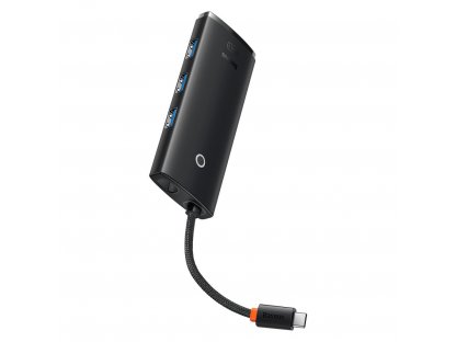 Lite Series adaptér HUB USB Type C - HDMI / 4x USB 3.0 20cm černý (WKQX040001)