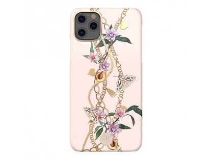 Luxury Series pouzdro zdobené krystaly Swarovski iPhone 11 Pro růžové