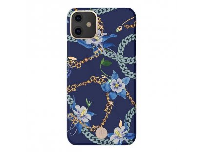 Luxury Series pouzdro zdobené originálními krystaly Swarovski iPhone 11 modré