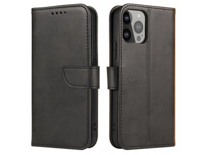 Magnetický kryt Cover with Flip Wallet Stand pro Xiaomi Redmi Note 12 5G / Poco X5 5G - černý