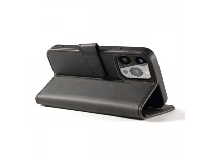 Magnetický kryt Cover with Flip Wallet Stand pro Xiaomi Redmi Note 12 5G / Poco X5 5G - černý