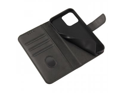 Magnetický kryt Cover with Flip Wallet Stand pro Xiaomi Redmi Note 12 5G / Poco X5 5G - černý