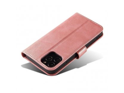 Magnetické elegantní knížkové pouzdro s funkcí stojánku Samsung Galaxy A52 5G / A52 4G růžové