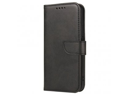 Magnetové pouzdro elegantní pouzdro s flipovým krytem a funkcí stojánku pro Xiaomi Redmi Note 10 Pro - černé