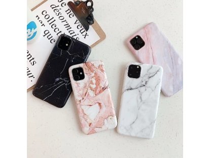 Marble gelové mramorované pouzdro iPhone 11 černé