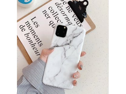 Marble gelové mramorované pouzdro Xiaomi Redmi Note 7 bílé