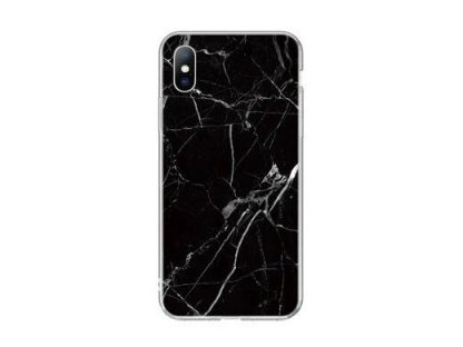 Marble gelové pouzdro mramor iPhone 8 / iPhone 7 černé