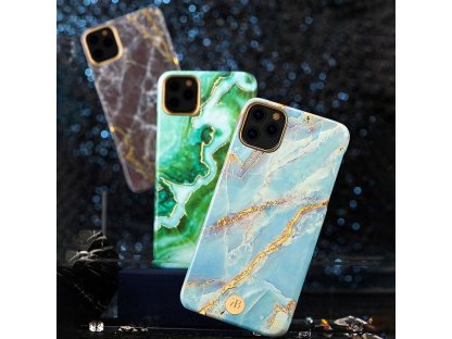 Marble Series elegantní pouzdro s mramorovým potiskem pro iPhone 11 Pro - bílé