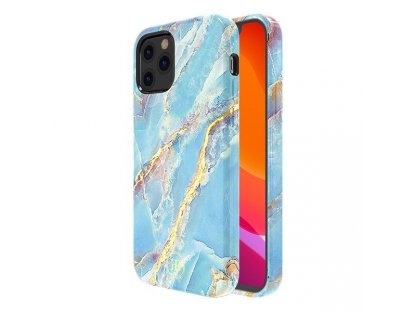 Marble Series elegantní pouzdro s potiskem mramor iPhone 12 Mini modré