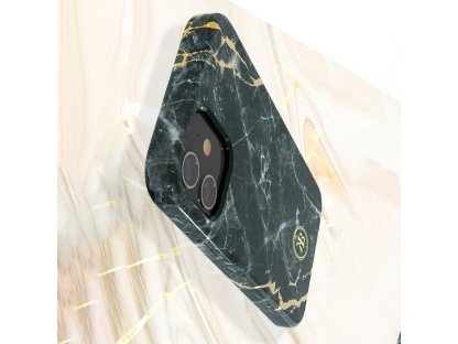 Marble Series elegantní pouzdro s potiskem mramor iPhone 12 Pro / 12 bílo/blankytné