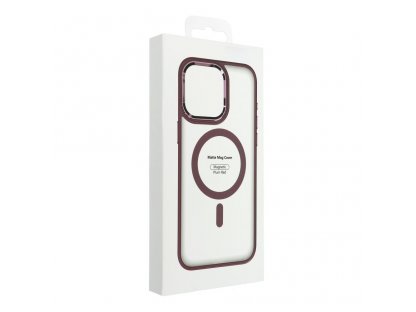 Matte Mag Cover case compatible with MagSafe for IPHONE 13 PRO MAX plum red