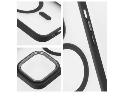 Matte Mag Cover case compatible with MagSafe for IPHONE 14 PRO MAX black