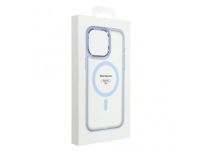 Matte Mag Cover case compatible with MagSafe for IPHONE 15 PRO MAX blue