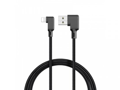 Mcdodo nabíjecí/datový kabel Lightning otočený o 90 stupňů Black Glue Series 1,2 m černá