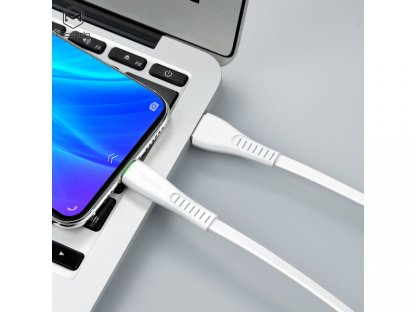 Mcdodo nabíjecí / datový kabel Micro USB s LED indikátorem 1,2m Flying Fish Series, bílá