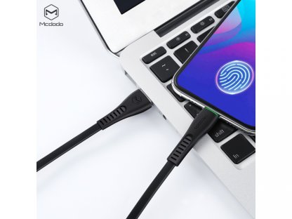 Mcdodo nabíjecí / datový kabel Micro USB s LED indikátorem 1,2m Flying Fish Series, černá