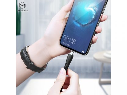 Mcdodo nabíjecí / datový kabel Micro USB s LED indikátorem 1,2m Flying Fish Series, černá