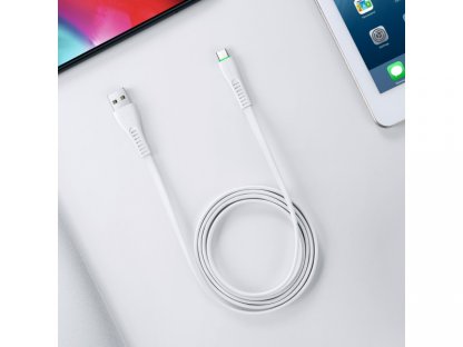 Mcdodo nabíjecí / datový kabel USB-C s LED světlem 1,8 m Flying Fish Series bílá